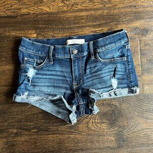 Abercrombie & Fitch Low-Rise Cuffed Jean Shorts